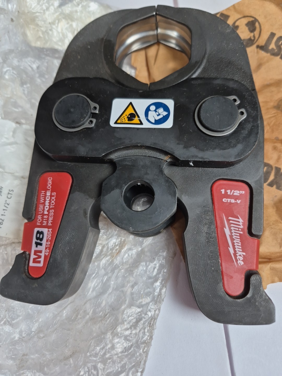 Milwaukee 49-16-2654 1-1/2" CTS-V Press Jaw For M18 Forcelogic Press Tools New