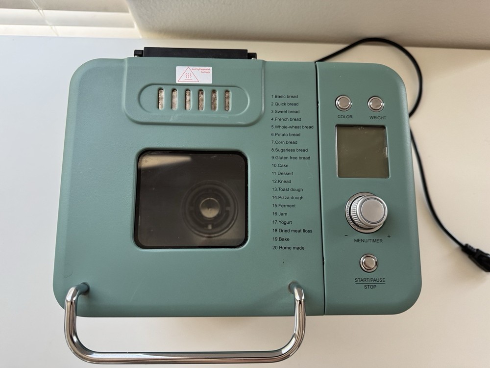 Neretva Bread Maker Machine 20-in-1 2LB Automatic Breadmaker Tested Works