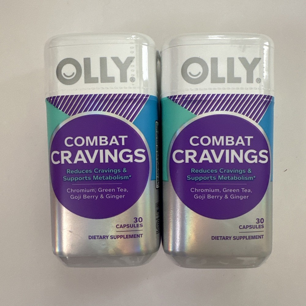 2 Pack - Olly COMBAT CRAVINGS 30 Capsules - Exp 08/26
