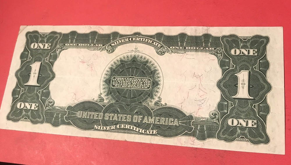1899 $ 1 black eagle silver certificate , Bank Note￼￼