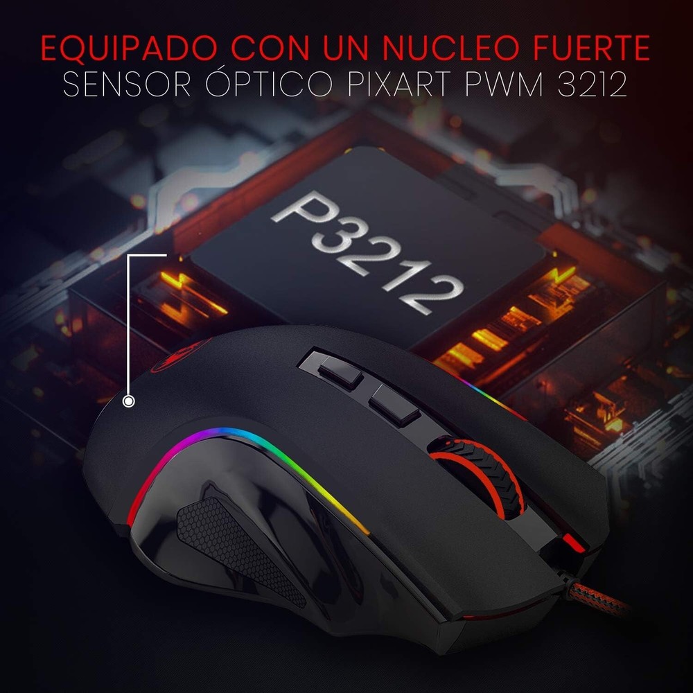 Programmable RGB Gaming Mouse for Windows & Mac - Ergonomic & Durable Design