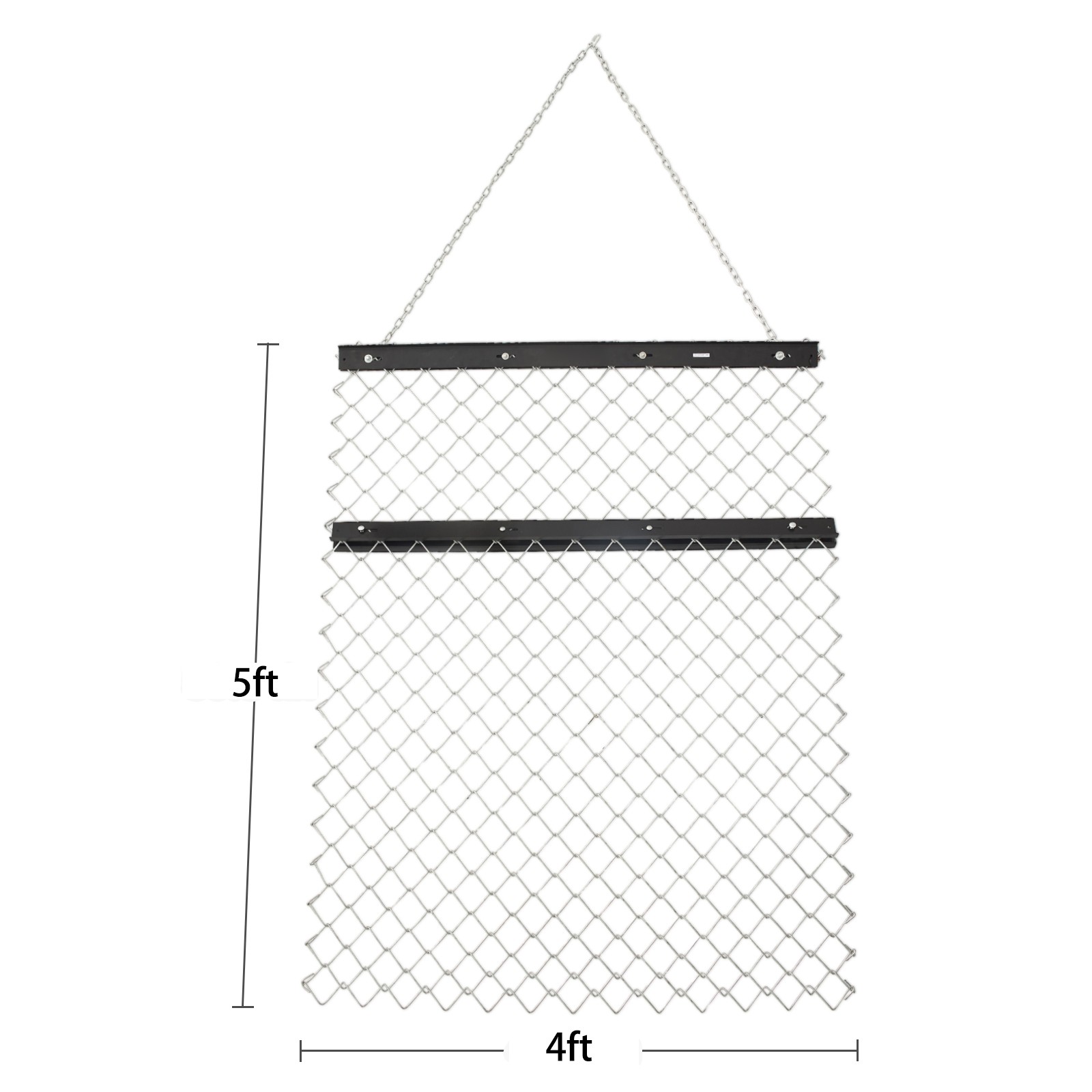 Drag Harrow 4 x 5 ft Chain Harrow Lawn Rake ATV UTV Tractor Attachments