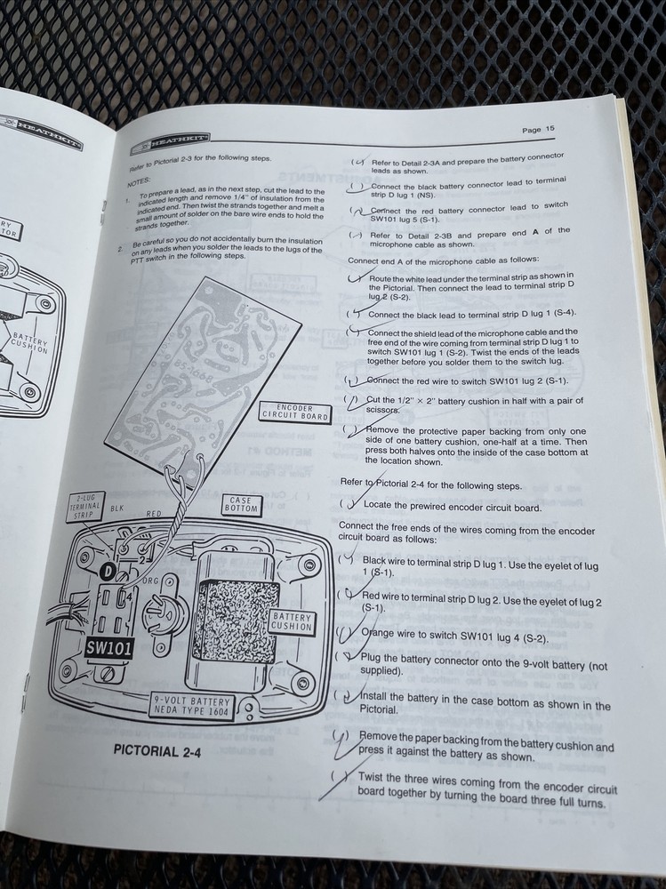 ASSEMBLY MANUAL INSTRUCTIONS for HEATHKIT HD-1982 MICODER