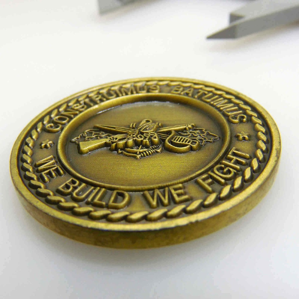 U.S. NAVAL MOBILE CONSTRUCTION BATTALION FIVE CHALLENGE COIN