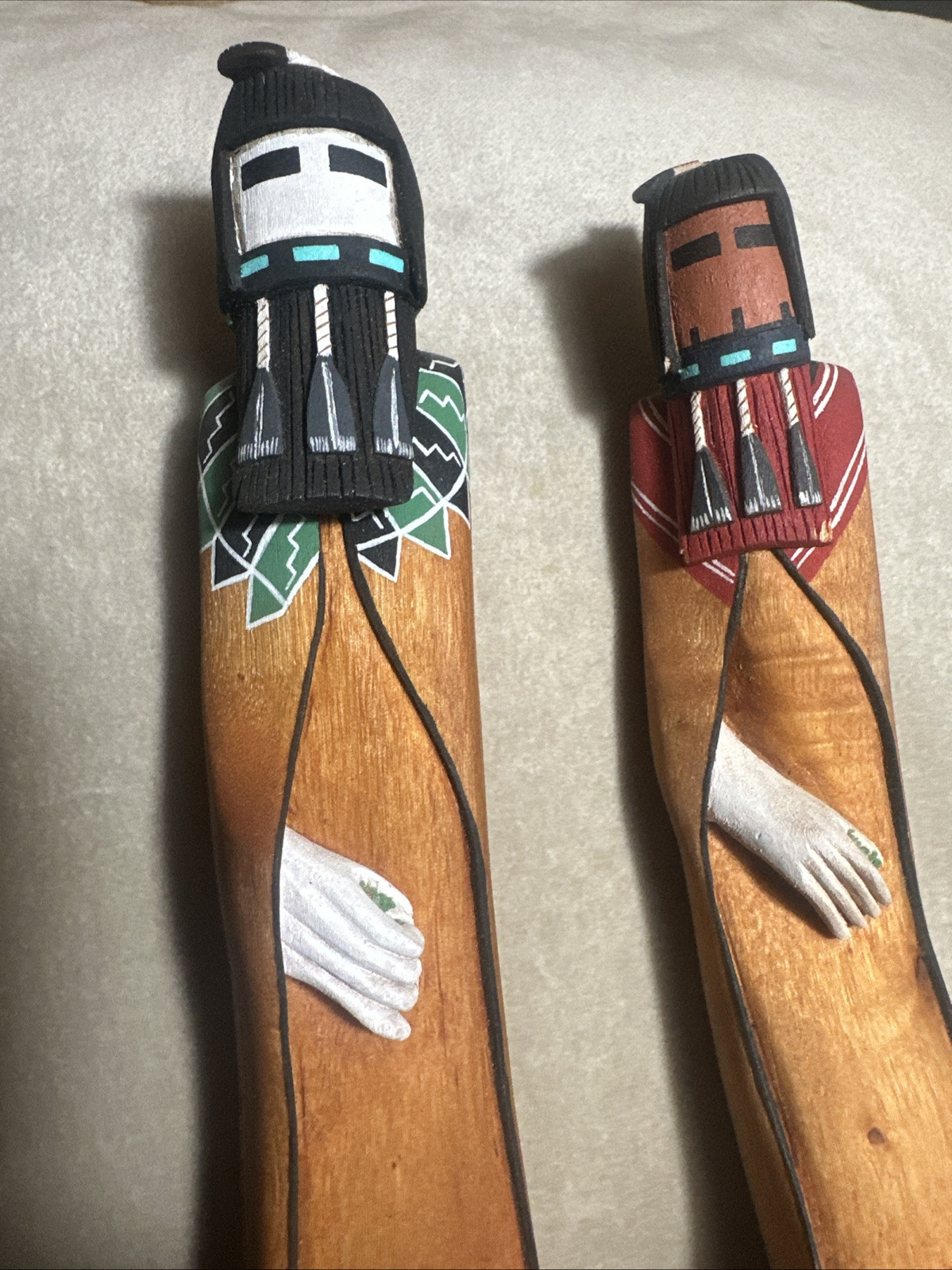 Dewayne Ahownewa Hopi Kachina Carved Wood Dolls Hopi Arts 2nd Mesa Arizona Vtg