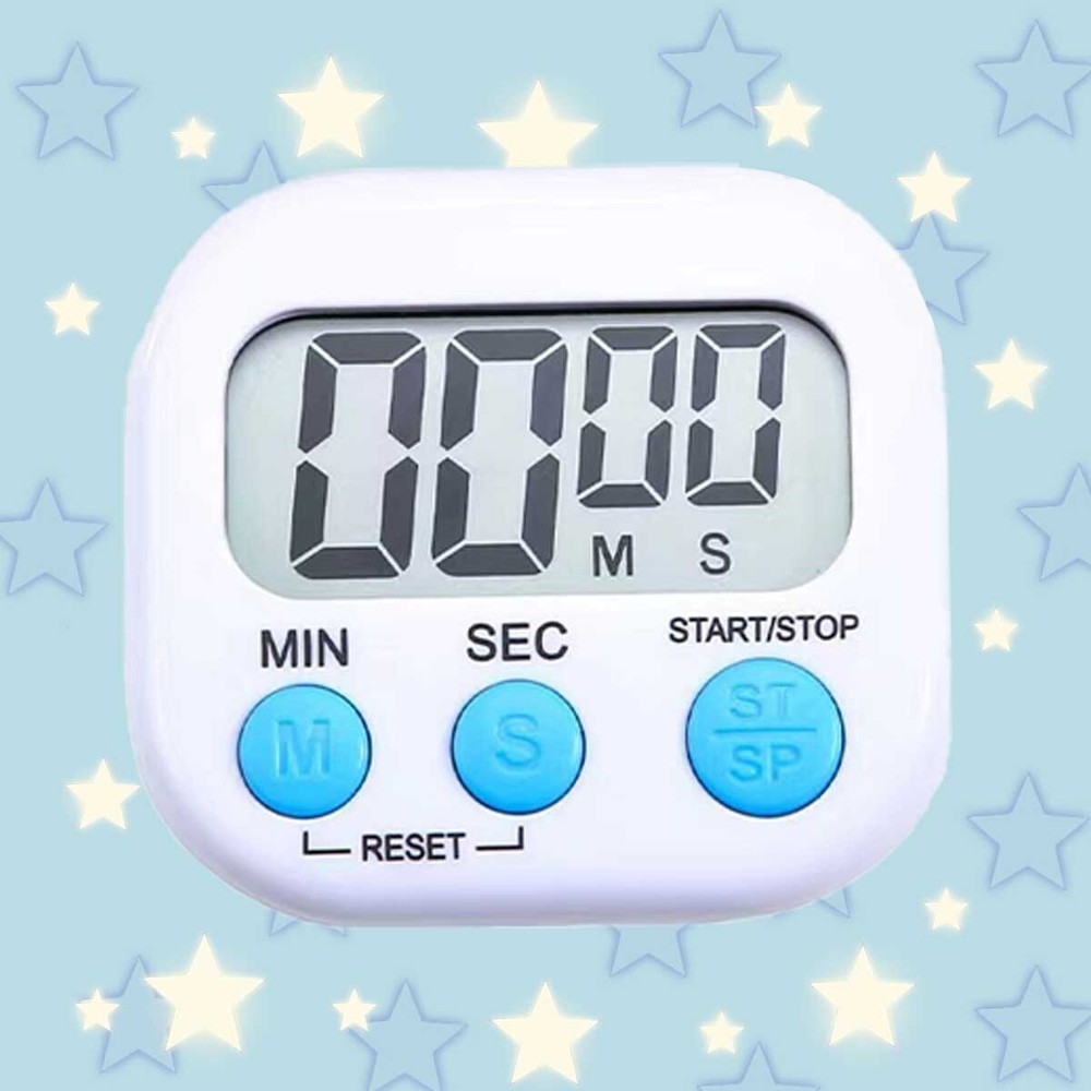 Timer Digital Large Magnet Cooking LCD Alarm Loud Count Down Clear 99min