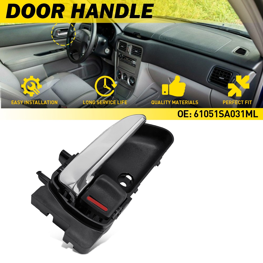 Front/Rear Left Interior Door Handle For 2003-2008 Subaru Forester 61051SA031ML