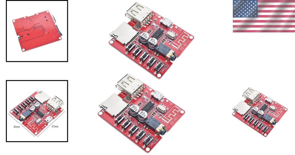 2x Compact Bluetooth Audio Decoder Modules - Supports USB/TF & Lossless Formats