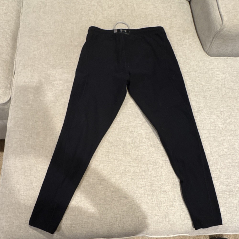 Under-Armour Black Compression Men's Pants Nylon Polyester Elastane