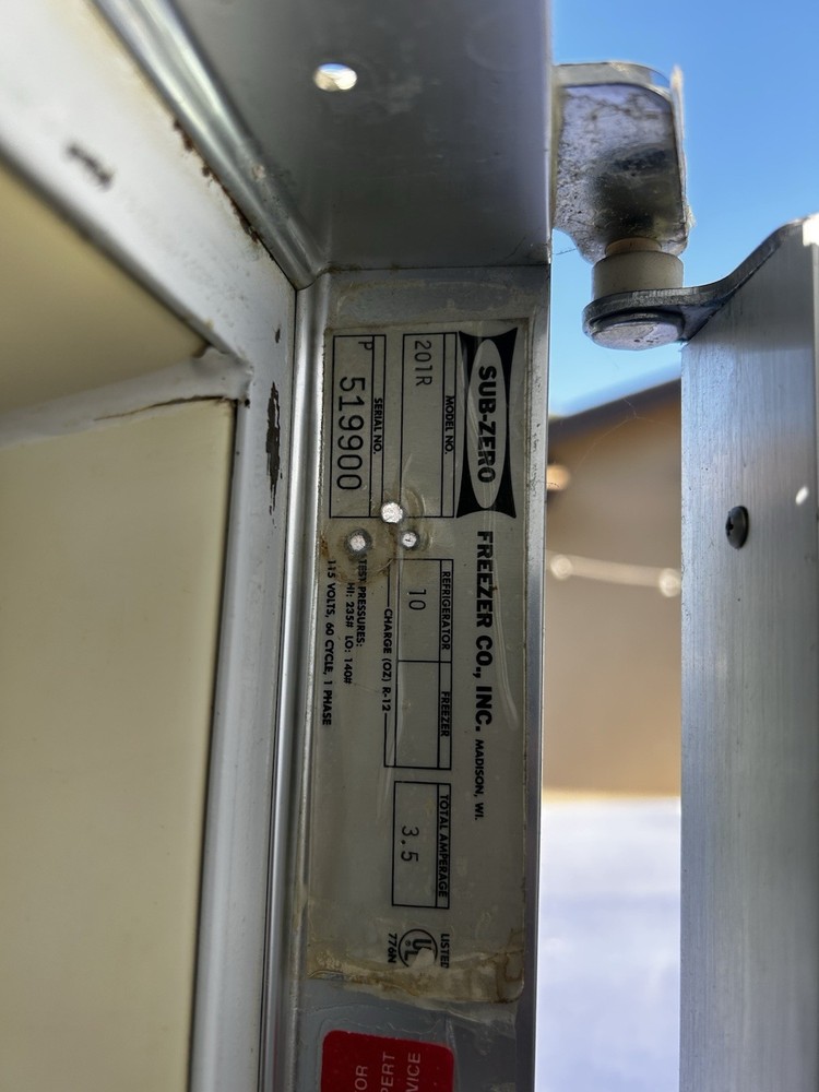 (2) 1988 Sub Zero High End Freezer/refrigerator