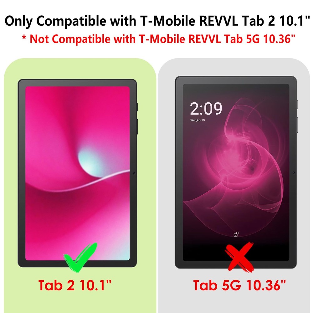 Suppeak 2-Pack Screen Protector Compatible with T-Mobile REVVL Tab 2 10.1"...