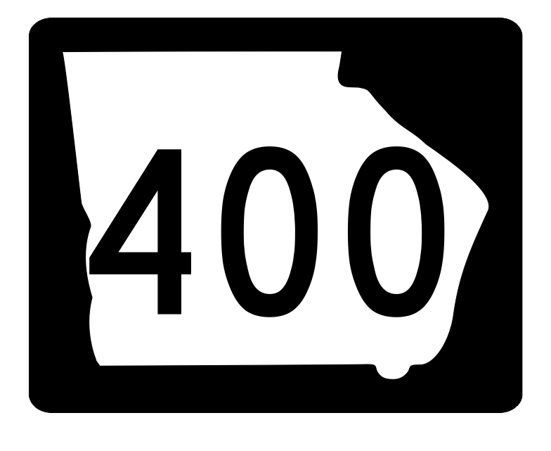 Georgia State Route 400 Sticker Decal
