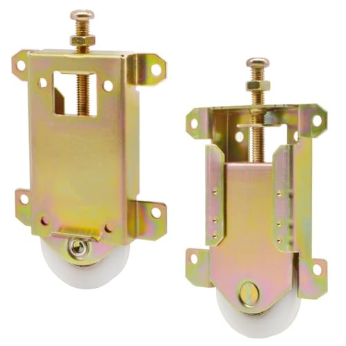 Sliding Mirror Closet Door Rollers Replacement Hardware 2-5/16" H.C.- 2Pack