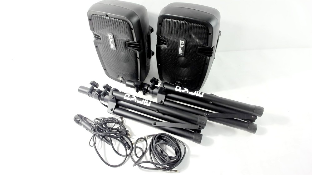 Pyle Powered Bluetooth PA Speaker Kit Event Ready