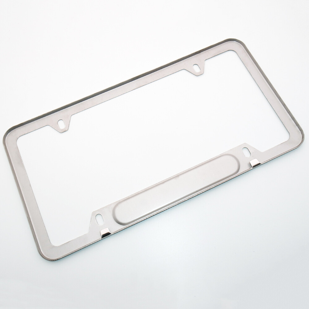 Chrome Stainless Front Rear For Mercedes-Benz Car License Plate Frame Cover Gift