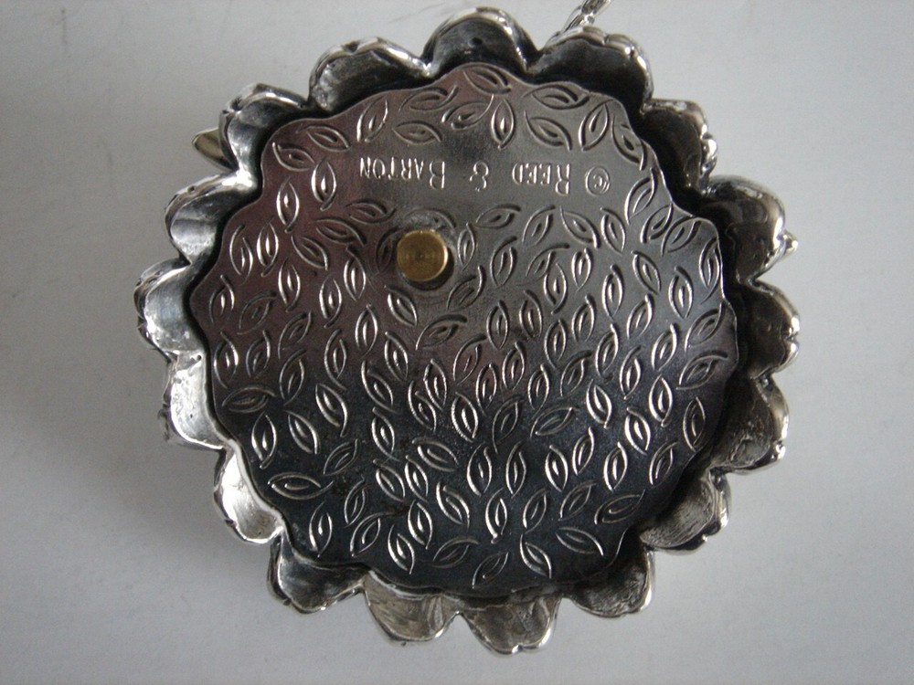 Reed & Barton Silver Plated Dragonfly w/Lady Bug Music Box Non-Working Order