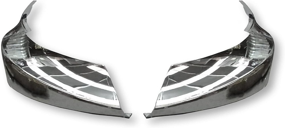 Bumper Corner Right and Left Plastic Chrome International Prostar + Set