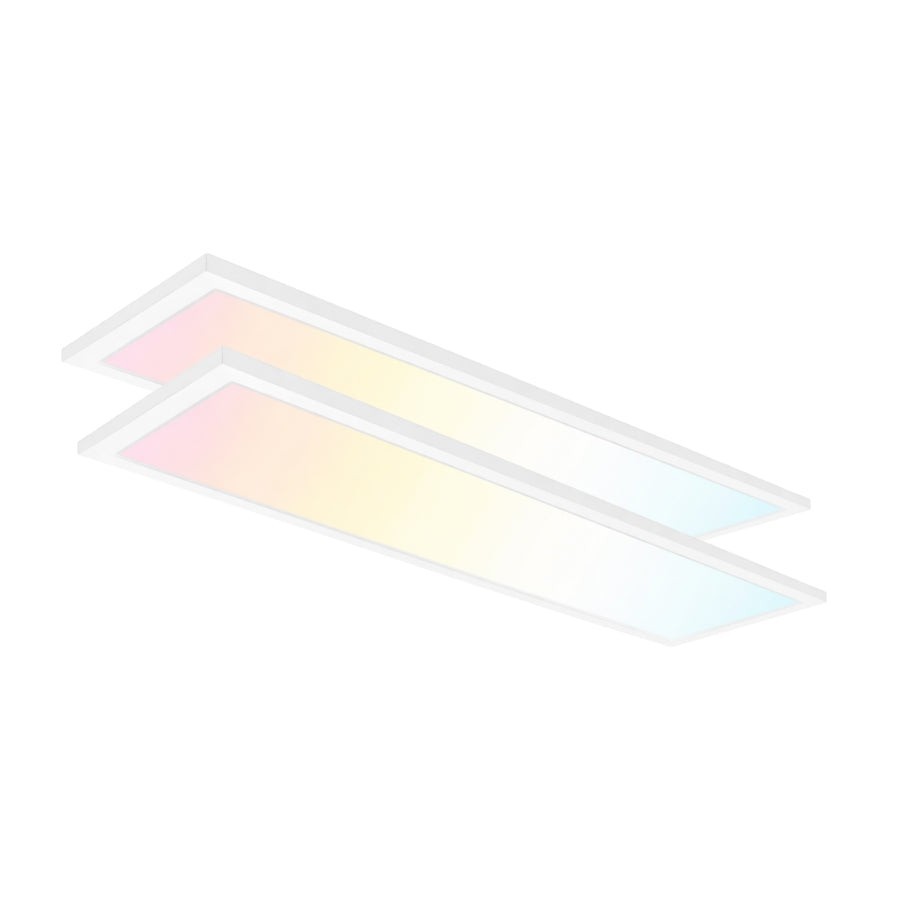 1x4 LED Flat Panel Light 50W 5CCT Dimmable Surface Mount Ceiling 120V