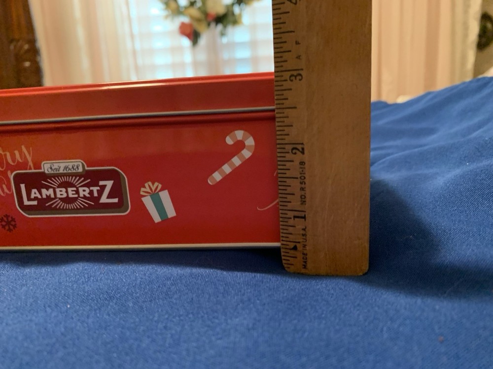 ❤️Decorative Lambertz Christmas Collection EMPTY Cookie Candy Tin EUC