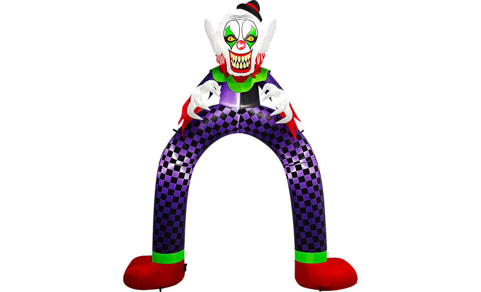 9FT CLOWN ARCHWAY HALLOWEEN LED INFLATABLE