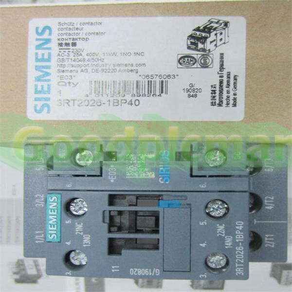 Siemens 3RT2026-1BP40 Contactor NEW 1Pcs/