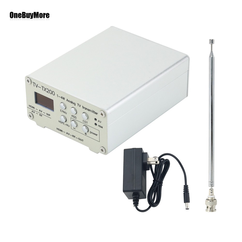 TV-TX200 VHF/UHF Analog TV Transmitter HD/AV Input Analog Signal Transmitter USA