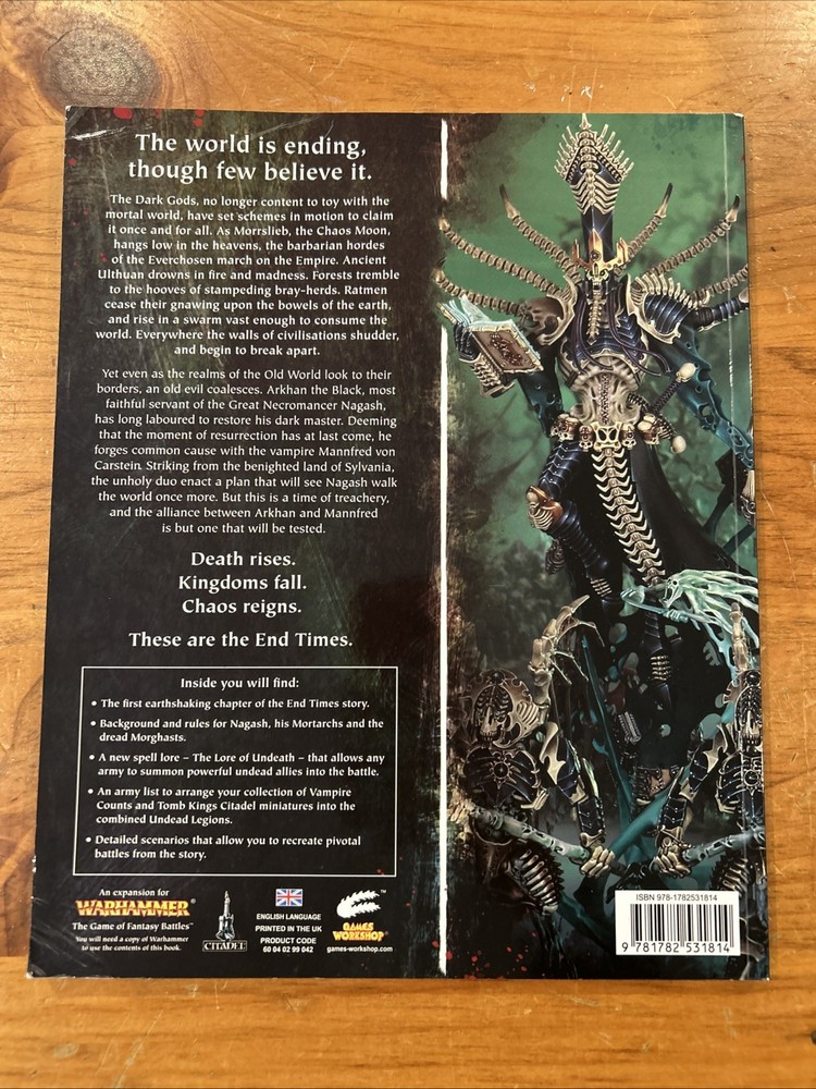 WARHAMMER. The End Times. NAGASH The Rules Softcover