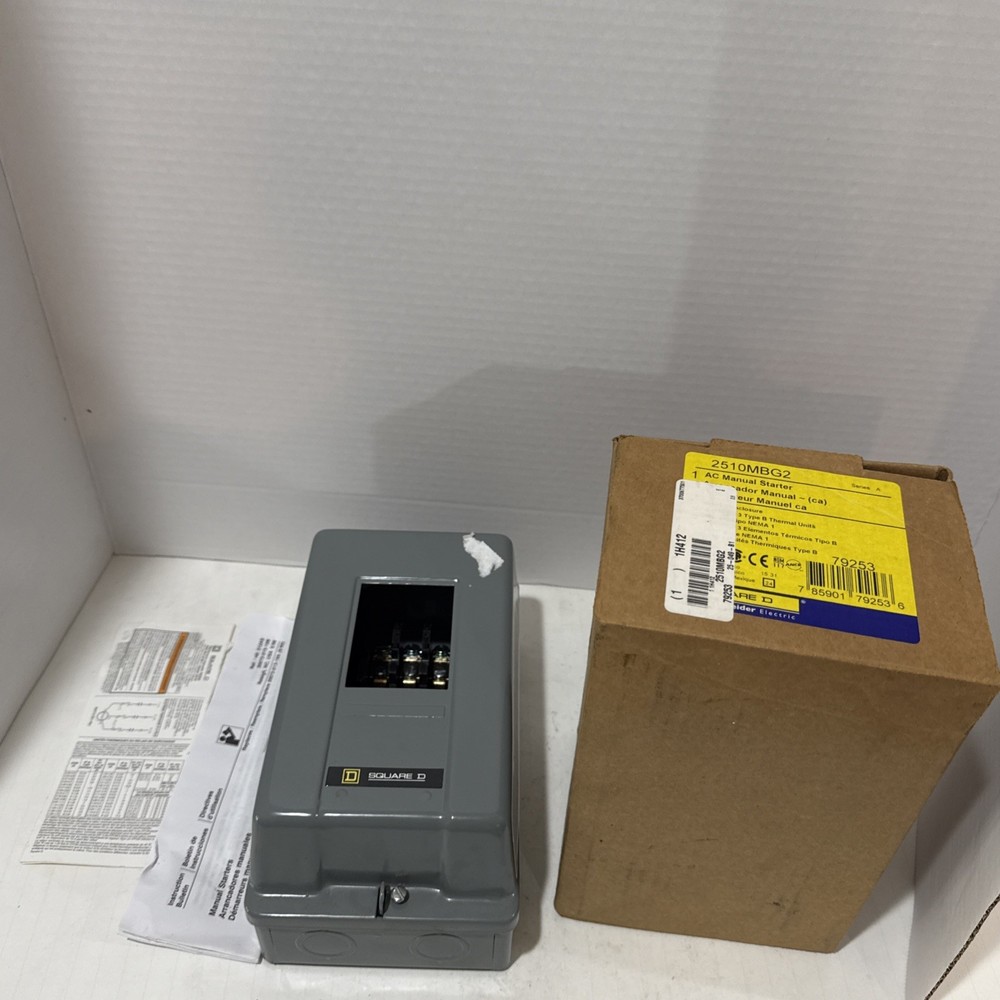 Square D 2510MBG2 AC Manual Starter NOS