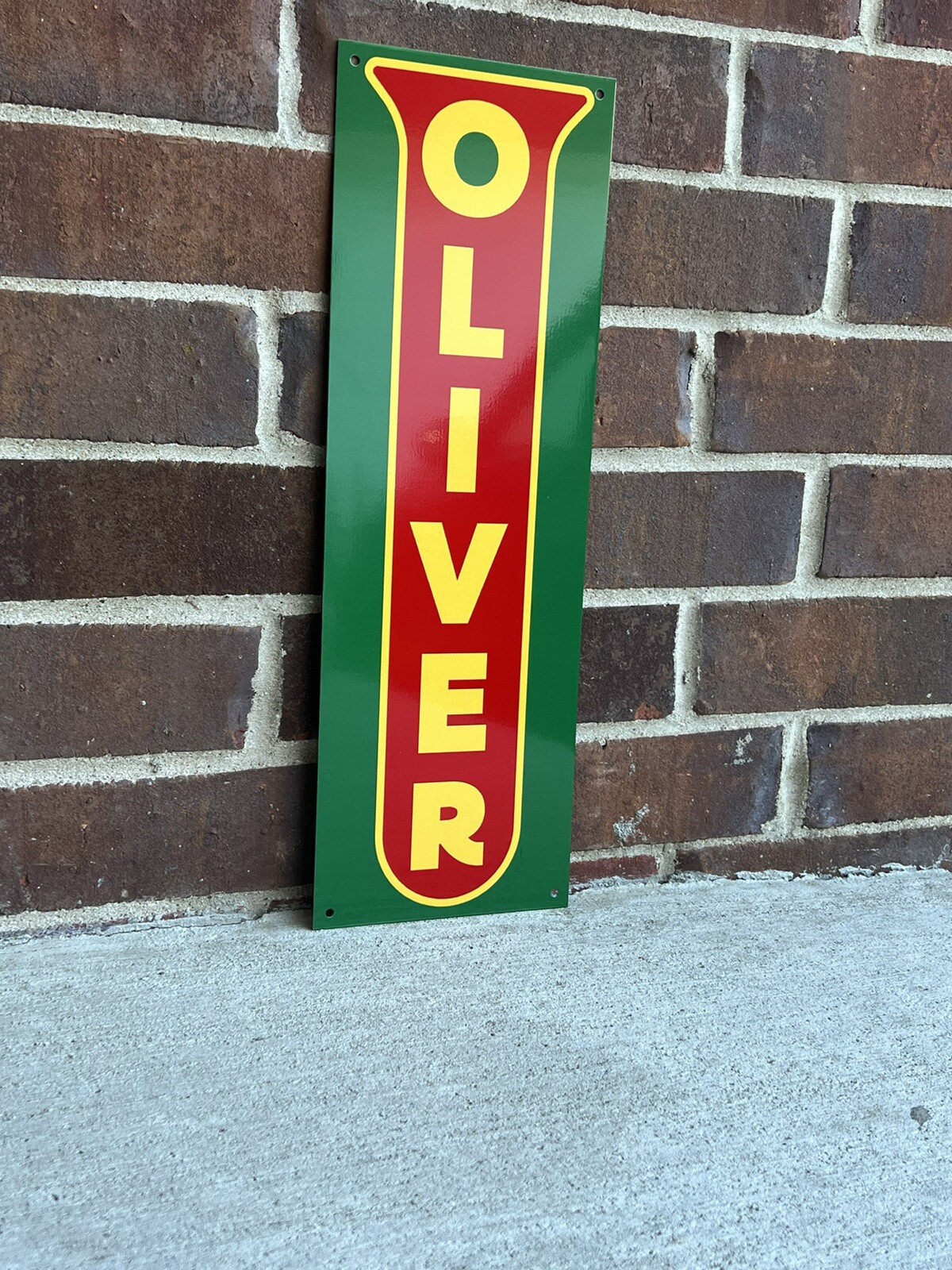 Oliver tractors 18x6 advertising garage sign Farming Farm Sign