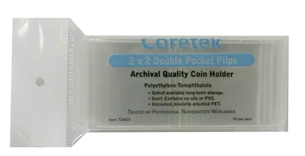 Coretek 2x2 Museum Quality Flips - 50 pack *NEW*
