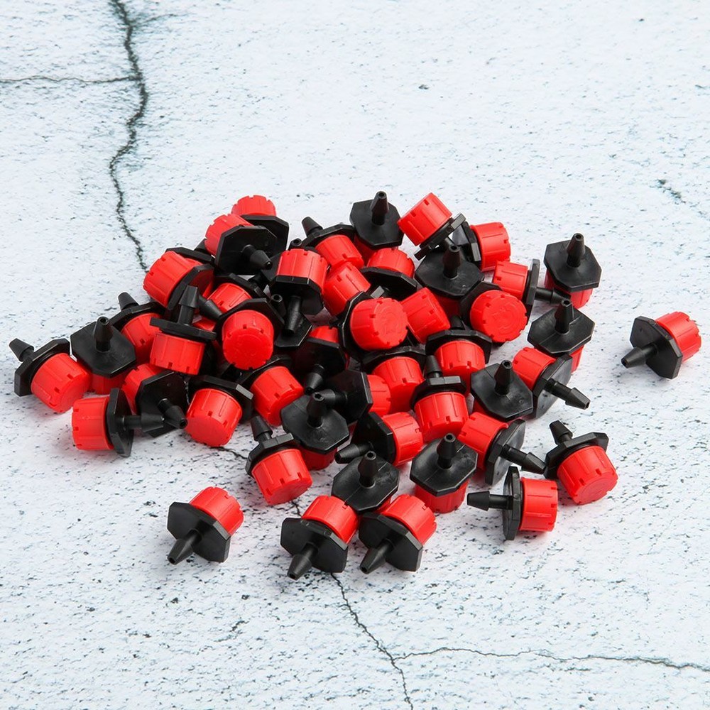 100Pc Adjustable Emitter Dripper Micro Drip Irrigation Sprinkler Watering System