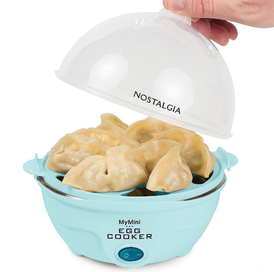 Nostalgia Premium 7-Egg Cooker, Aqua
