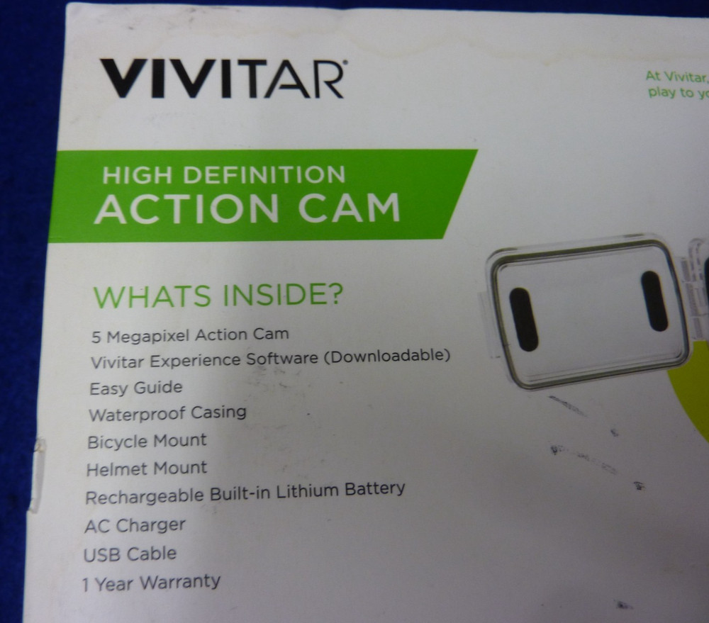 VIVITAR MAKE A SPLASH ACTION CAMERA DVR783HD