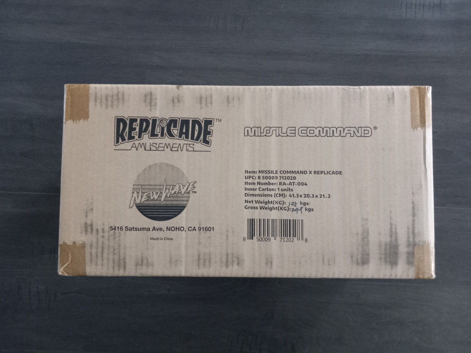 New Wave Toys Missile Command Arcade Machine 1/6 Scale Replicade Atari