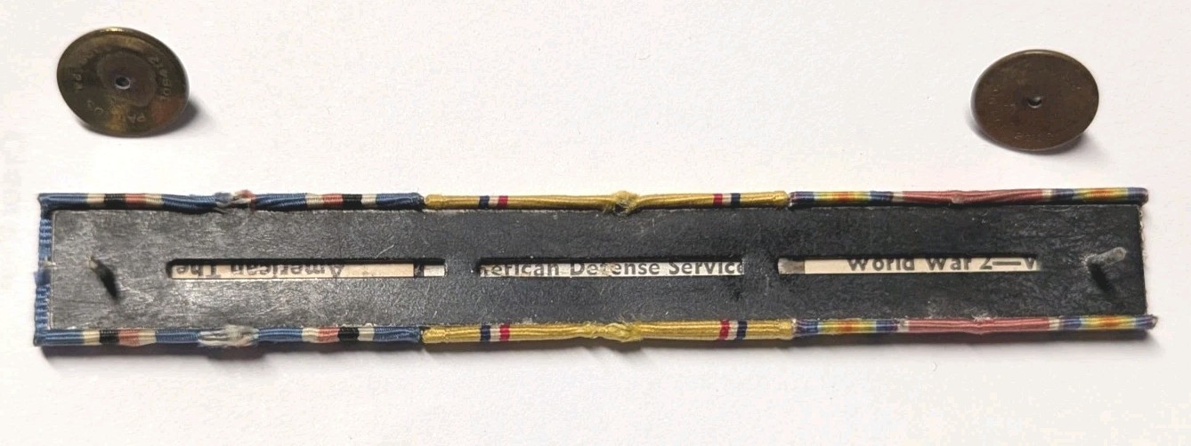 WW2 US Navy / USMC Ribbons - Am Campaign - AM Defense - WW2 Victory - CB