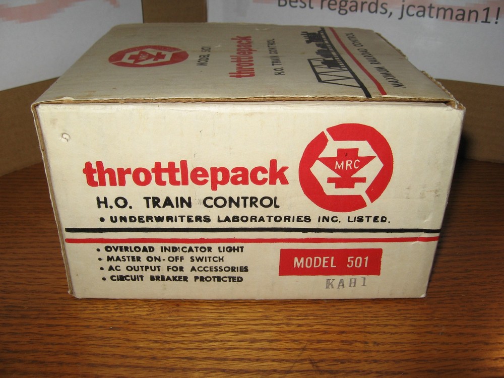 MRC Throttlepack Model 501 HO or N throttle DC controller transformer power pack