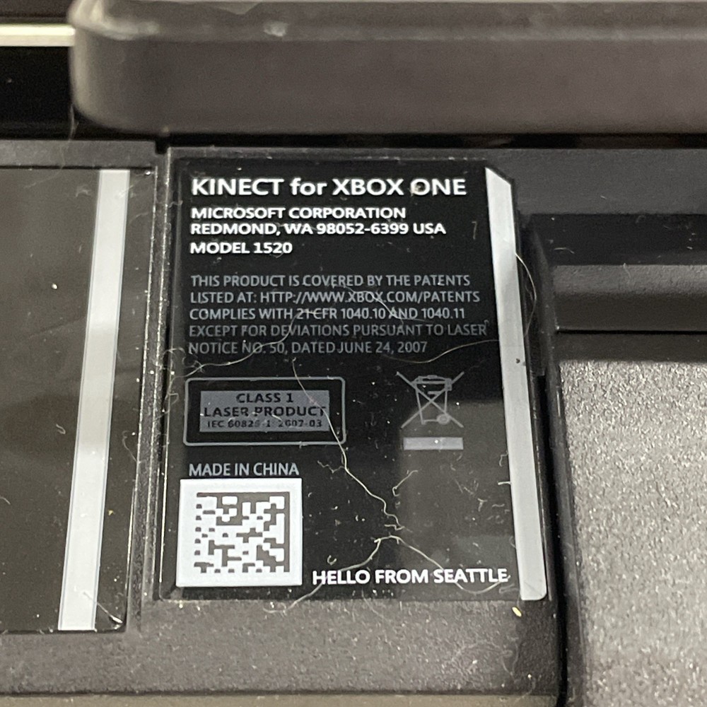 Microsoft Xbox One Kinect Camera Motion Sensor Bar Black Model 1520