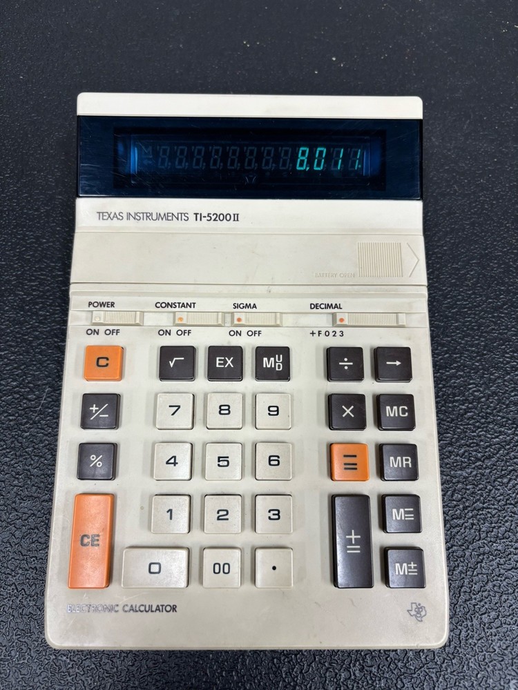 Vintage Texas Instruments TI-5200 Calculator- Tested & Working