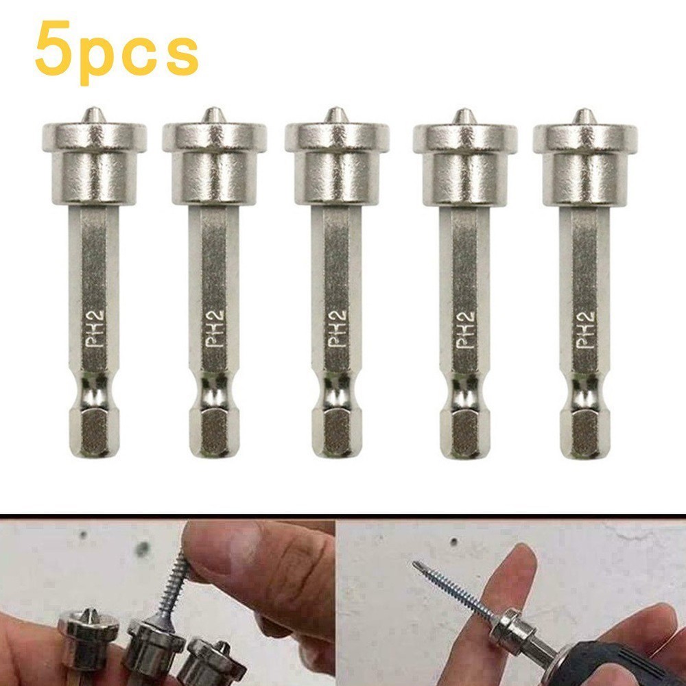 Screwdriver Bit 5Pcs/Set Chrome Vanadium Steel Dimpler Bits Plasterboard