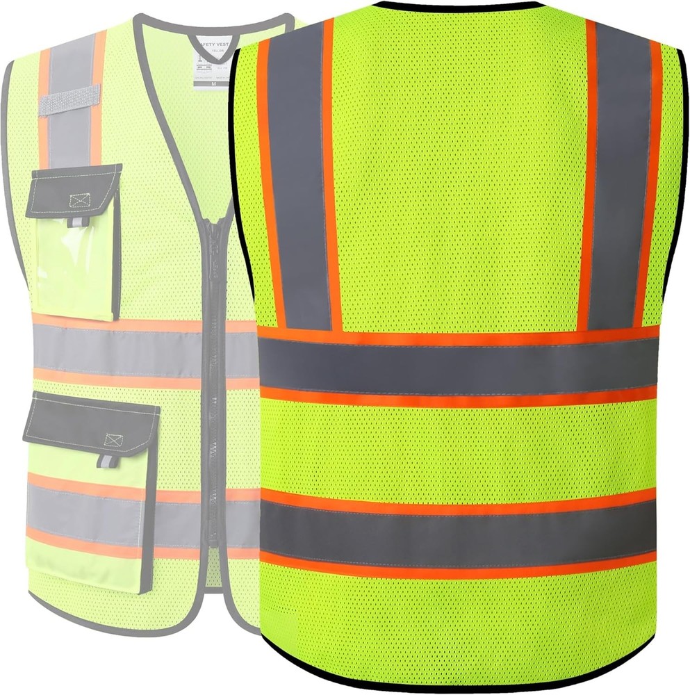 Reflective Work Vest High Visibility Mesh