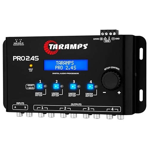 Pro 2.4S DSP Crossover full Digital Signal Processor and Equalizer with Black
