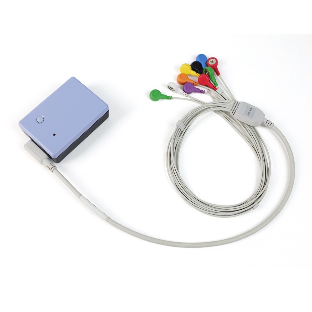 12 Lead Wireless Exercise Stress ECG Machine EKG Holter Recorder Analysis System