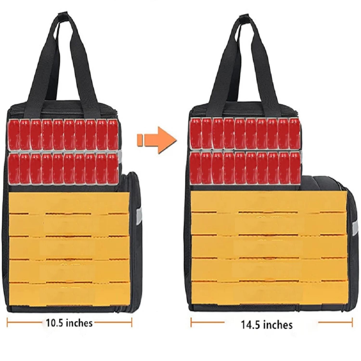 Food Delivery Backpack, Expandable Insulated Hot Pizza Bags for Delivery,Camping