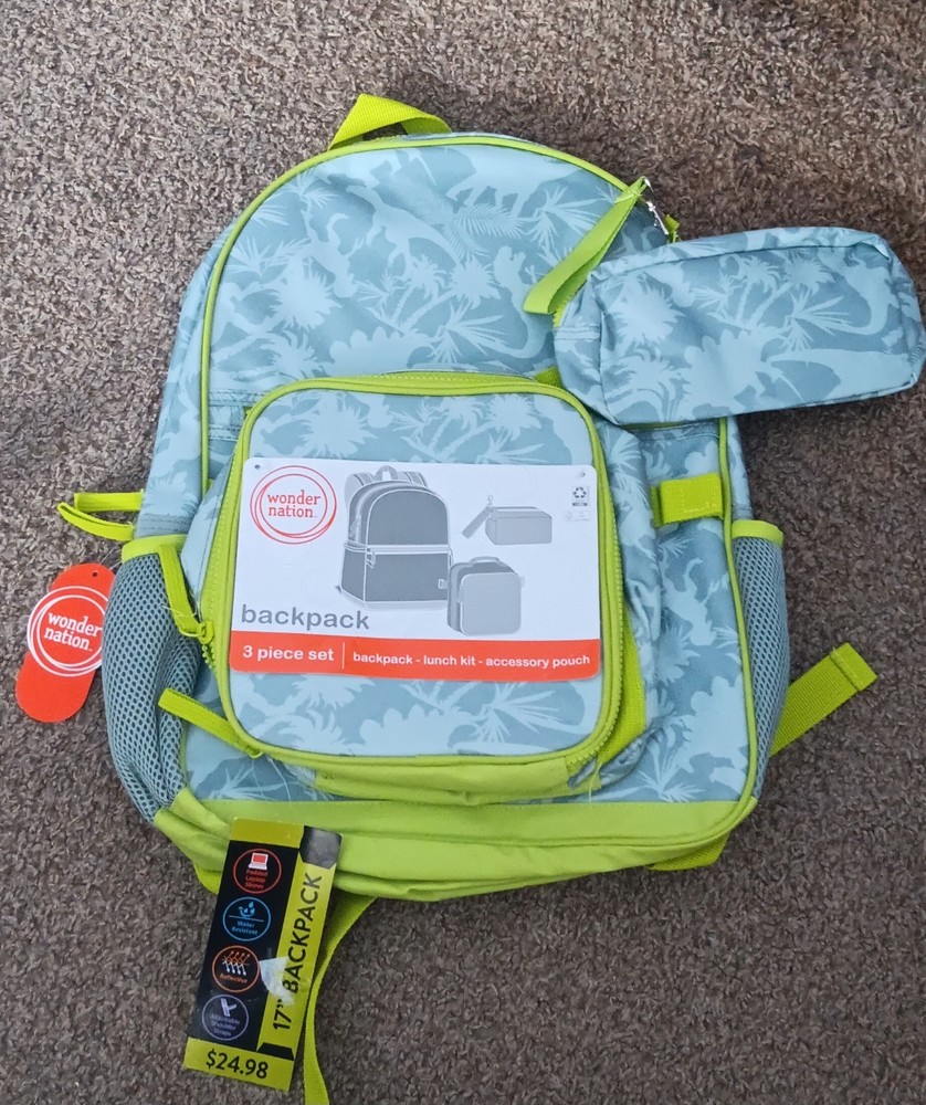 Wondernation 3 Pc Backpack Set