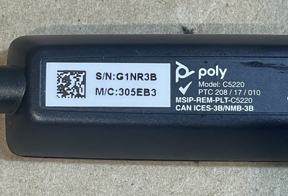 Poly C5210T/C5210 Stereo Headset - Black