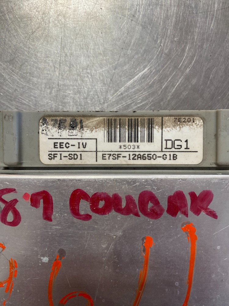 ELECTRONIC CONTROL MODULE ECM FORD E7SF-12A650-G1B 3.0L SABLE TAURUS THUNDERBIRD