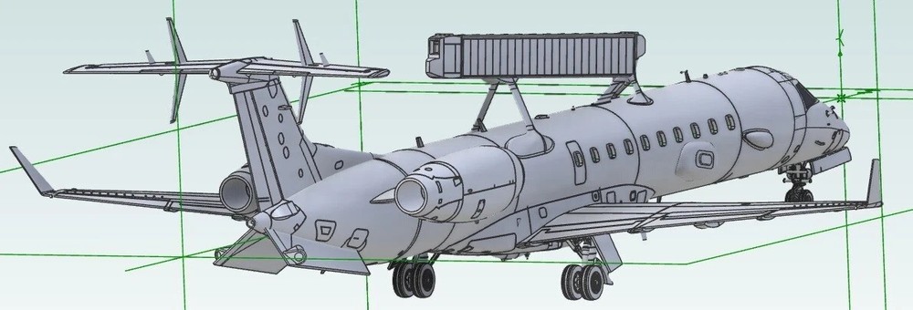 1/72 Embraer E-99M or EMB-145H 3D data set