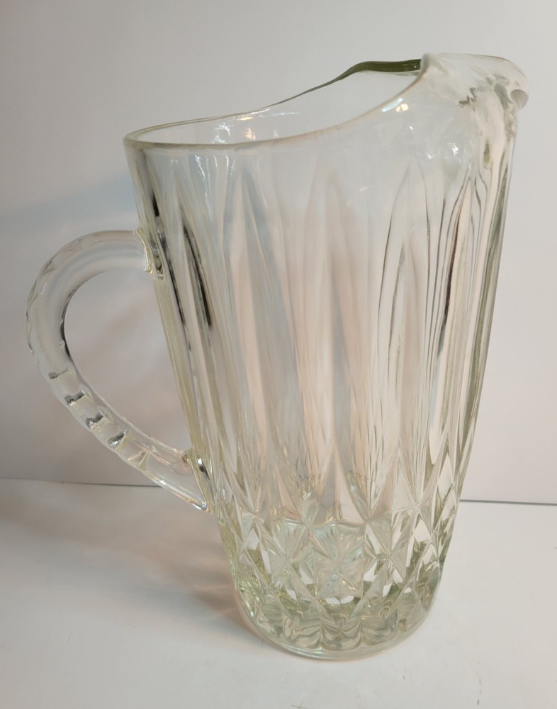 Anchor Hocking Crown Point Clear Glass Pitcher