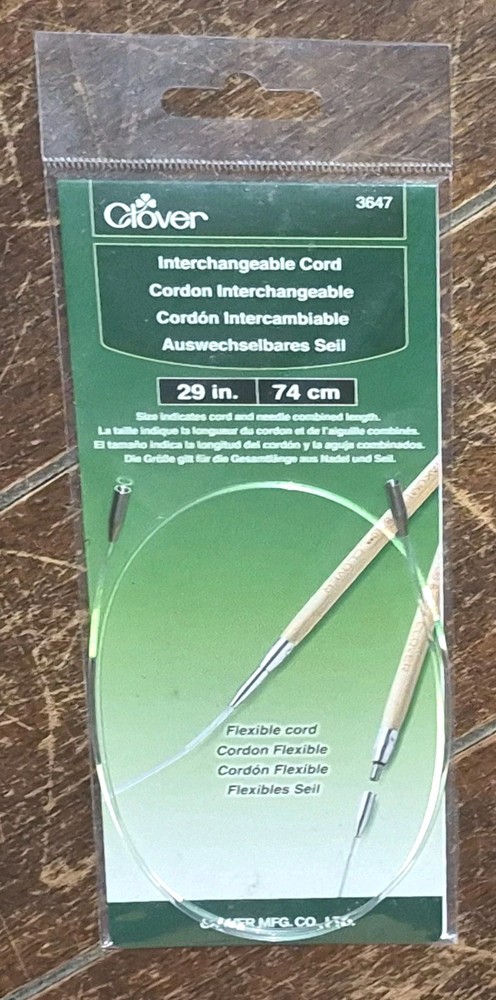 Clover 29 in. Interchangeable Cord #3647 (for Interchangeable Circular Needles)