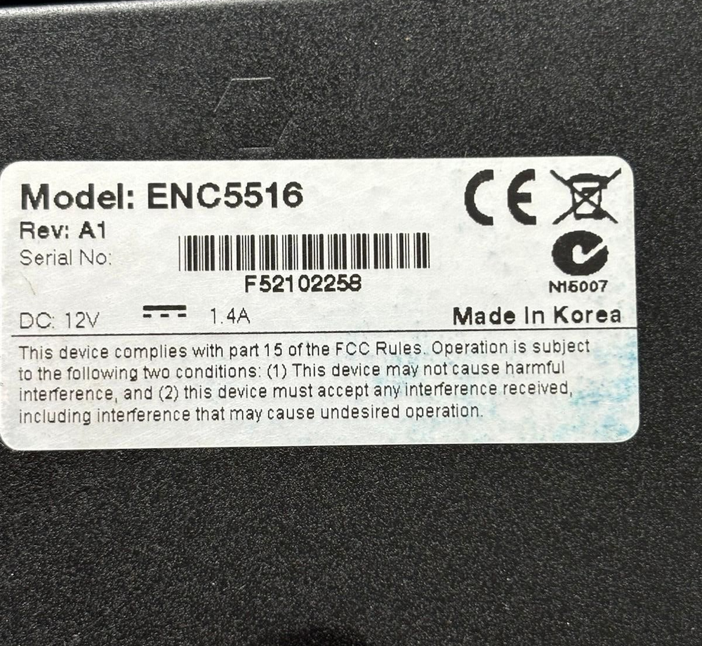 Pelco Digital Sentry ENC5516 16-Channel H.264 Video Encoder w/ Rack Ears